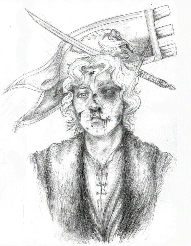 sketch of gawyn from wheel of time