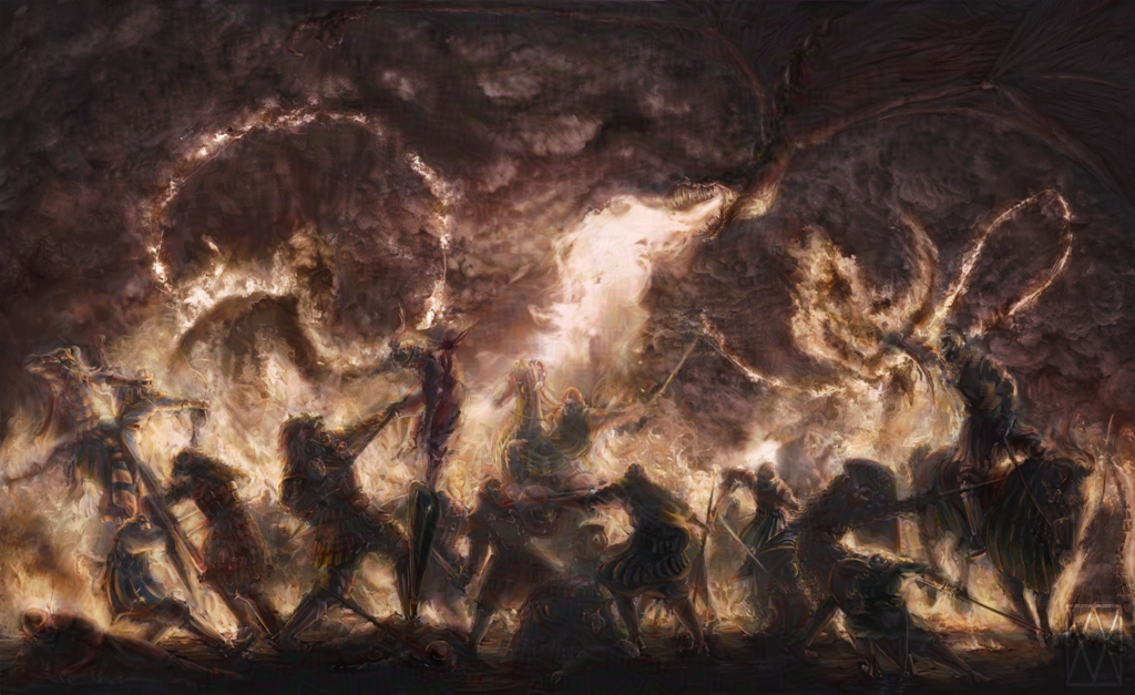 battle of sudden flame from the silmarillion