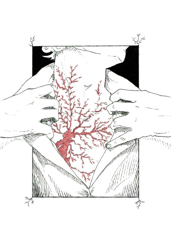 man with lightening scar