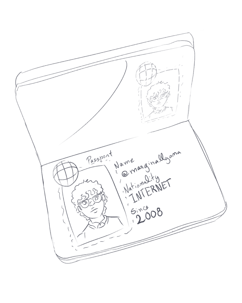 passport with the internet as nationality